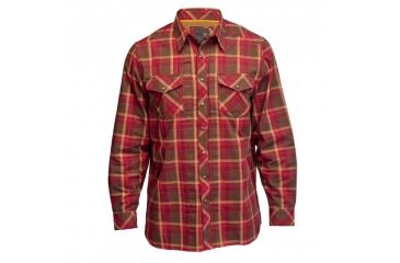 Image of 5.11 Tactical Flannel Long Sleeve Shirt - Burgundy - XL 72404-558-XL