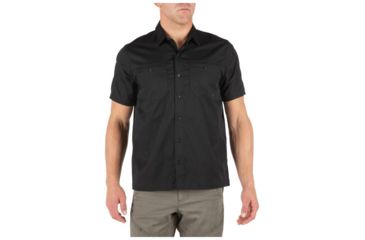 Image of 5.11 Tactical Flex-Tac Twill Short Sleeve Shirt - Mens, Black, 2XL 71390-019-2XL