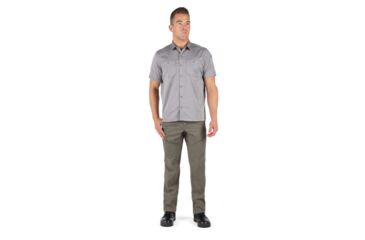 Image of 5.11 Tactical Flex-Tac Twill Short Sleeve Shirt - Mens, Lunar, Extra Small 71390-082-XS