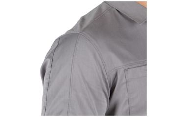 Image of 5.11 Tactical Flex-Tac Twill Short Sleeve Shirt - Mens, Lunar, Extra Small 71390-082-XS