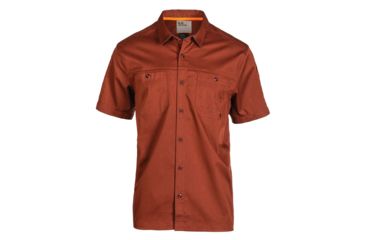 Image of 5.11 Tactical Flex-Tac Twill Short Sleeve Shirt - Mens, Mahogany, Small, 71390-447-S