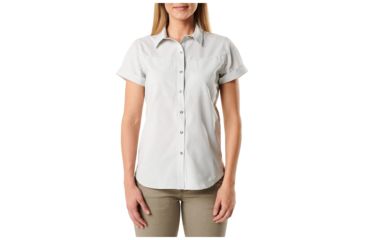 Image of 5.11 Tactical Freedom Flex Woven Short Sleeve Shirt - Womens, Pebble, M, 61311-257-M