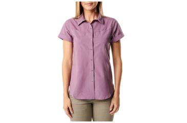 Image of 5.11 Tactical Freedom Flex Woven Short Sleeve Shirt - Womens, Plum, M, 61311-494-M