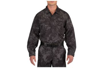 Image of 5.11 Tactical Geo7 Fast-Tac TDU Long Sleeve Shirt - Men's, Night, XLR, 72465G7-357-XL-R