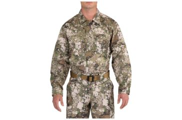 Image of 5.11 Tactical Geo7 Fast-Tac TDU Long Sleeve Shirt - Mens, Terrain, Medium, Regular 72465G7-865-M-R