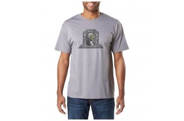 Image of 5.11 Tactical George Tactical Tee, Grey Heather, M 41191DZ-097-M
