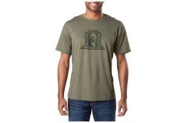 Image of 5.11 Tactical George Tactical Tee, Military Green Heather, S 41191DZ-223-S