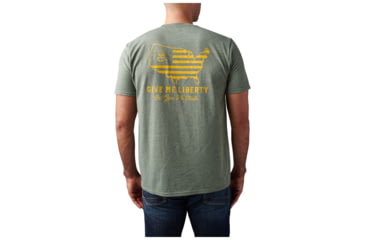 Image of 5.11 Tactical Give Me Liberty Shorts Sleeve Tee - Men's - Men's, Military Green Heather, M, 41191UN-223-M