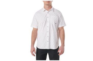 Image of 5.11 Tactical Have A Knife Day Short Sleeve Shirt - Men's, White, Extra Small, Regular, 71376-010-XS