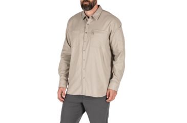 Image of 5.11 Tactical Hawthorn Long Sleeve Shirt - Mens, Khaki, 2XL, 72513-055-2XL