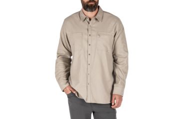 Image of 5.11 Tactical Hawthorn Long Sleeve Shirt - Mens, Khaki, 2XL, 72513-055-2XL