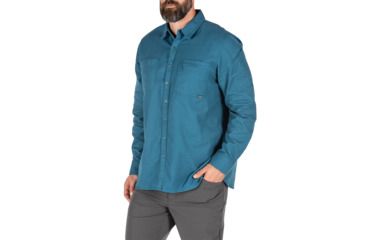 Image of 5.11 Tactical Hawthorn Long Sleeve Shirt - Mens, Tidal, 2XL, 72513-631-2XL