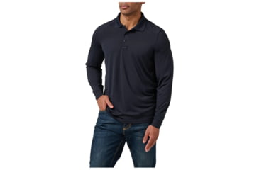 Image of 5.11 Tactical Helios L/s Polo, Dark Navy, 42022-724-M-R