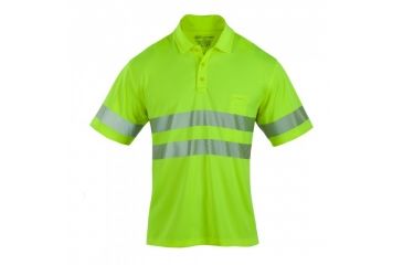 Image of 5.11 Tactical Hi-Vis Short Sleeve Polo, High Vis Yellow, L 41007-320-L
