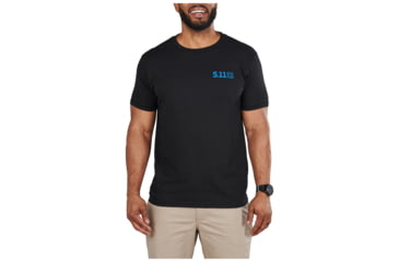 Image of 5.11 Tactical Land Of The Free Short Sleeve Tee - Mens, Black, Small, 41195YV-019-S