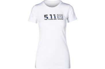 Image of 5.11 Tactical Legacy Blue Flag Fill Shirt - Womens, White, Large 31014ABF-010-L