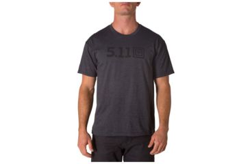 Image of 5.11 Tactical Legacy Topo Fill Short Sleeve Tee Shirt - Mens, Charcoal Heather, 2XL, 41191AAY-035-2XL