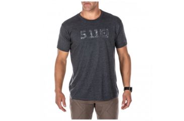 Image of 5.11 Tactical Legacy Topo Fill Short Sleeve Tee Shirt - Mens, Charcoal Heather, Large, 41191AAY-035-L