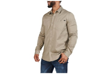 Image of 5.11 Tactical Legend Long Sleeve Shirt - Men's, Stone, Medium, 72522-070-M