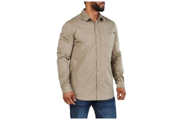 Image of 5.11 Tactical Legend Long Sleeve Shirt - Men's, Stone, Medium, 72522-070-M