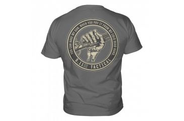 Image of 5.11 Tactical Logo T Shirt Sleeve Cold Hands, Charcoal, L 41006BX-18-L