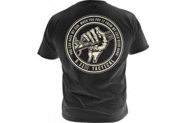 Image of 5.11 Tactical Logo T Shirt Sleeve Cold Hands, Black, XL 41006BX-019-XL