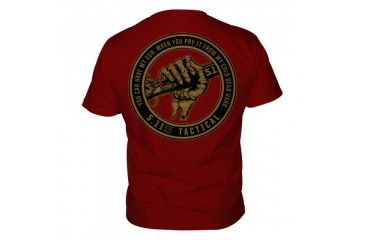 Image of 5.11 Tactical Logo T Shirt Sleeve Cold Hands, Cardinal, S 41006BX-470-S