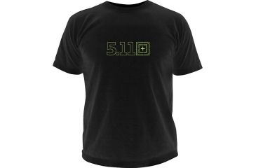 Image of 5.11 Tactical Logo TShirt Short Sleeve Target Zero, Black, 2XL 41006BQ-019-2XL