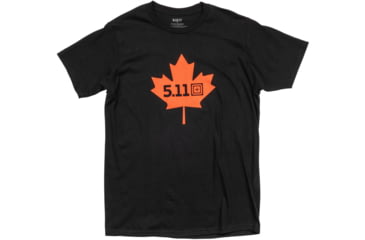 Image of 5.11 Tactical Maple Leaf Legacy Shorts Sleeve Tee - Men's, Black, XL, 41195ZY-019-XL