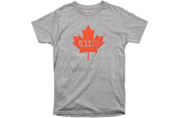 Image of 5.11 Tactical Maple Leaf Legacy Shorts Sleeve Tee - Men's, Heather Grey, 2XL, 41195ZY-016-2XL