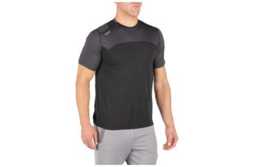 Image of 5.11 Tactical Max Effort Short Sleeve Top - Mens, Black, Extra Large 82113-019-XL