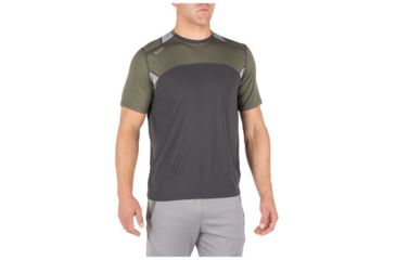 Image of 5.11 Tactical Max Effort Short Sleeve Top - Mens, Ranger Green, Medium 82113-186-M