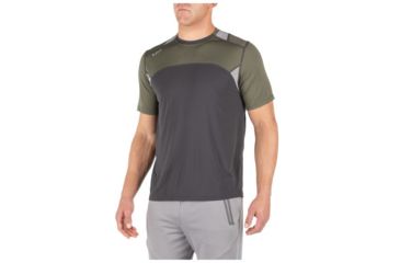 Image of 5.11 Tactical Max Effort Short Sleeve Top - Mens, Ranger Green, Medium 82113-186-M