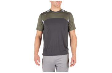Image of 5.11 Tactical Max Effort Short Sleeve Top - Mens, Ranger Green, Medium 82113-186-M