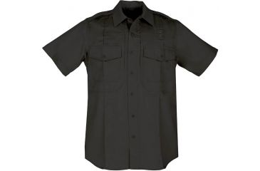Image of 5.11 Tactical PDU Short Sleeve Twill Class B Shirt - Men's, Black, LR, 71177-019-L-R