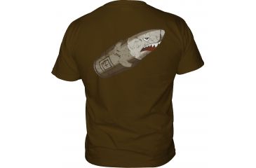 Image of 5.11 Tactical Mens Bullet Shark Logo T-Shirt,Chocolate,Small 41006BP103S