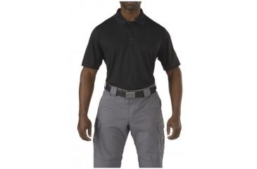 Image of 5.11 Tactical Corporate Pinnacle Polo - Men's, Black, XS, 71057-019-XS