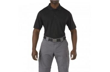 Image of 5.11 Tactical Corporate Pinnacle Polo - Men's, Black, S, 71057-019-S