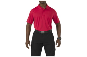 Image of 5.11 Tactical Corporate Pinnacle Polo - Men's, Range Red, S, 71057-477-S