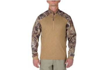 Image of 5.11 Tactical Mens Rapid Half Zip Pullover, Coyote, L 72444-120-L