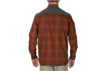 Image of 5.11 Tactical Mens Sidewinder Flannel Button Down Shirt, Fireball, L 72446-521-L