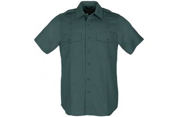 Image of 5.11 Tactical Taclite PDU Short Sleeve A-Class Shirt - Men's, Spruce Green, SR, 71167-850-S-R