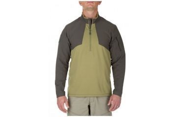 Image of 5.11 Tactical Mens Thunderbolt Half Zip Pullover, Underbrush, XL 72443-836-XL