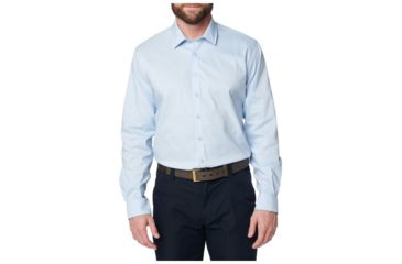 Image of 5.11 Tactical Mission Ready Regular Fit Long Sleeve Shirt - Tall - Mens, Blue Water, 16.5-37S 72490T-742-16.5-37S