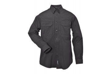 Image of 5.11 Tactical Nylon Tactical Long Sleeve Shirt - Black - XL 72158-019-XL