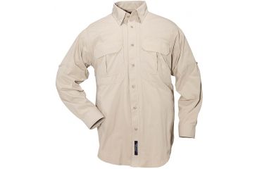 Image of 5.11 Tactical Nylon Tactical Long Sleeve Shirt - Khaki - XXL 72158-055-XXL