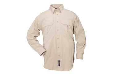 Image of 5.11 Tactical Nylon Tactical Long Sleeve Shirt - Khaki - S 72158-055-S