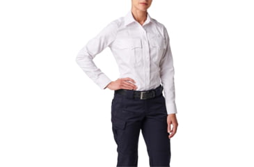 Image of 5.11 Tactical NYPD Stryke Twill L/S Shirt - Womens, Uniform White, 18, 62418-992-18