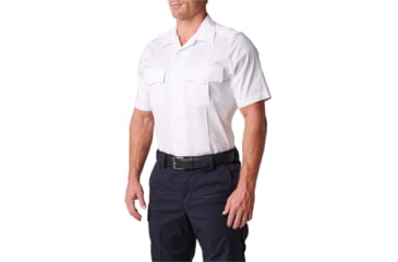 Image of 5.11 Tactical NYPD Stryke Twill S/S Shirt - Mens, Uniform White, LR, 71401-992-L-R