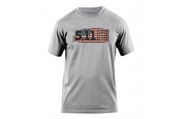 Image of 5.11 Tactical Old Glory Logo T Shirt - Heather Grey - XL 41006BD-016-XL